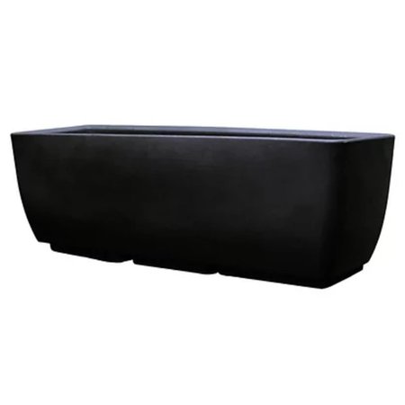 RTS HOME ACCENT 5602-000100-80-81 30 x 10 in. Urban Planter Body, Black 560200100A8081